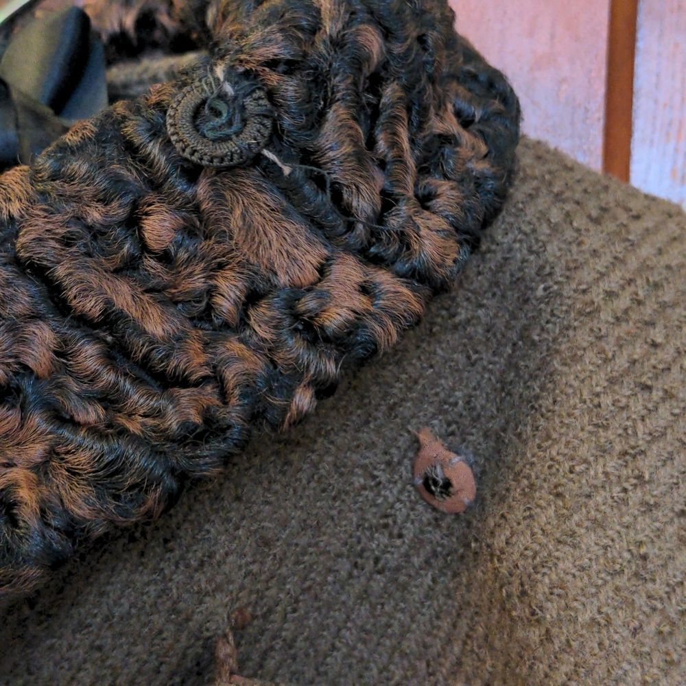 VTG 60s Insley's Johnstown Wonderlaine Brown Boucle Jacket w/Boiled Wool Trim - Picture 13 of 16